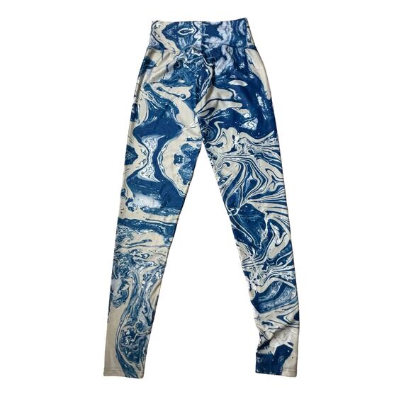 Indianapolis Colts ZUBAZ NFL Women's Team Swirl Leggings Size M Blue Stretch - Picture 3 of 8